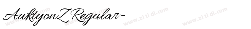 AuktyonZ Regular字体转换 AuktyonZ Regular字体转换